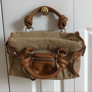 Kate Landry Canvas/Leather Handbag